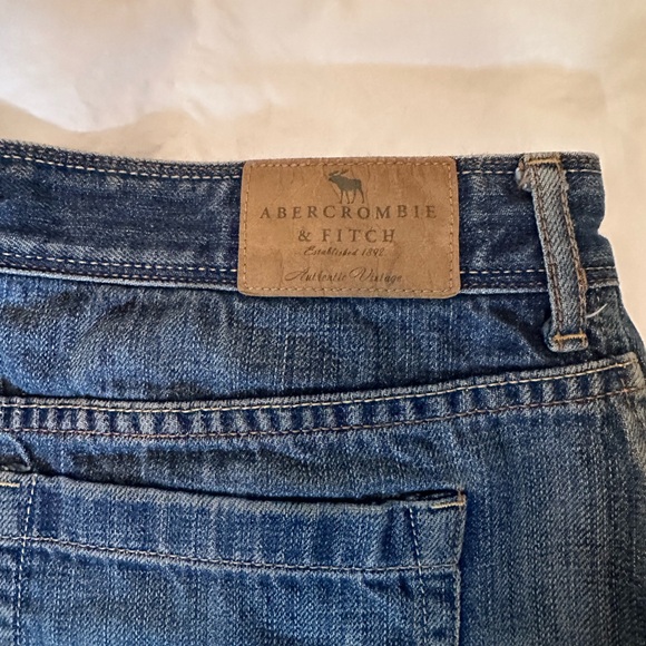 Abercrombie & Fitch Blue Mini Skirt Casual - Picture 4 of 5
